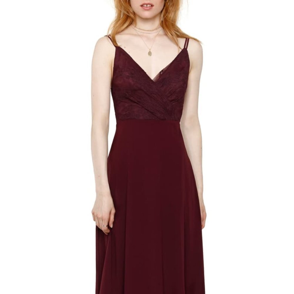 NWT Heartloom Haley Purple Lace Gown Medium Formal